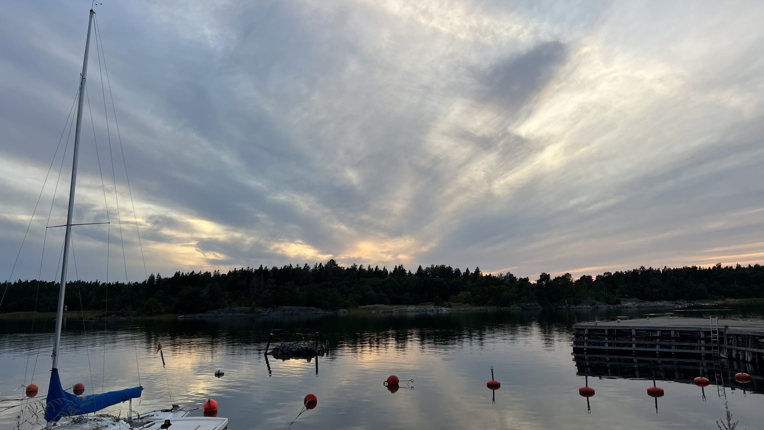 Wohnmobil Abend in Schweden