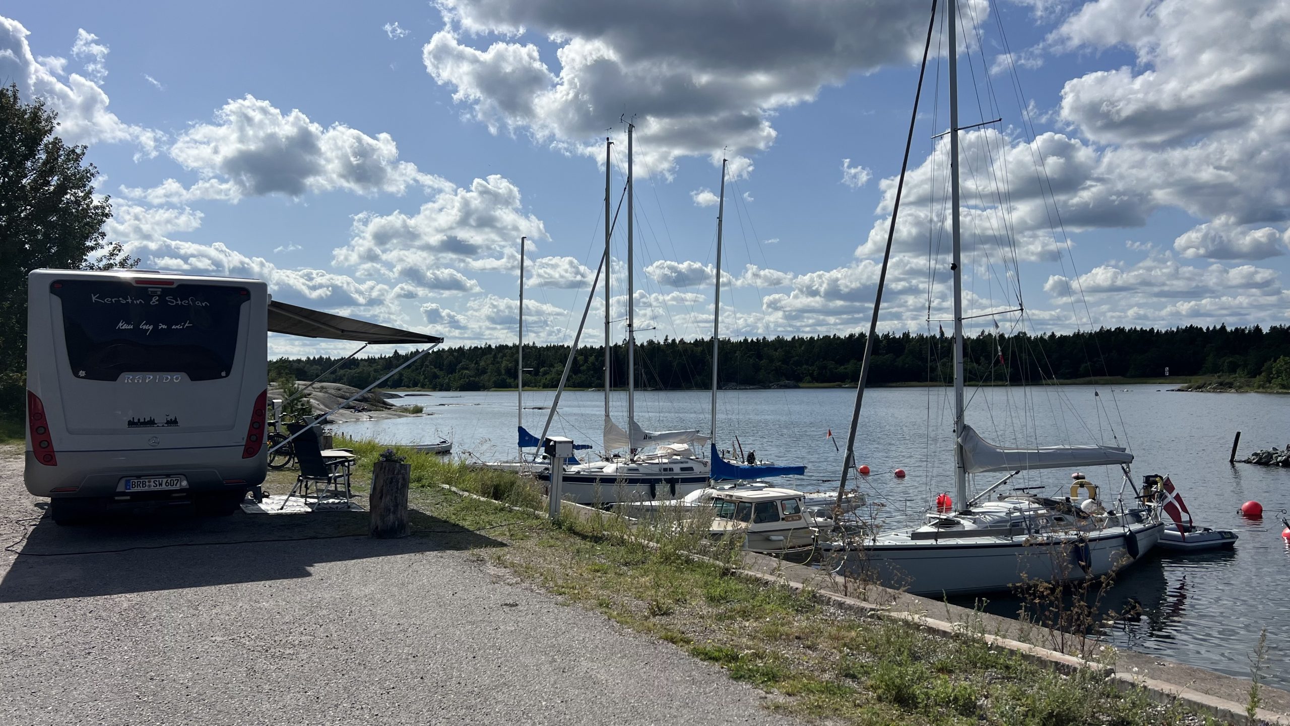 Wohnmobil Schweden Ängsskärs Brygga