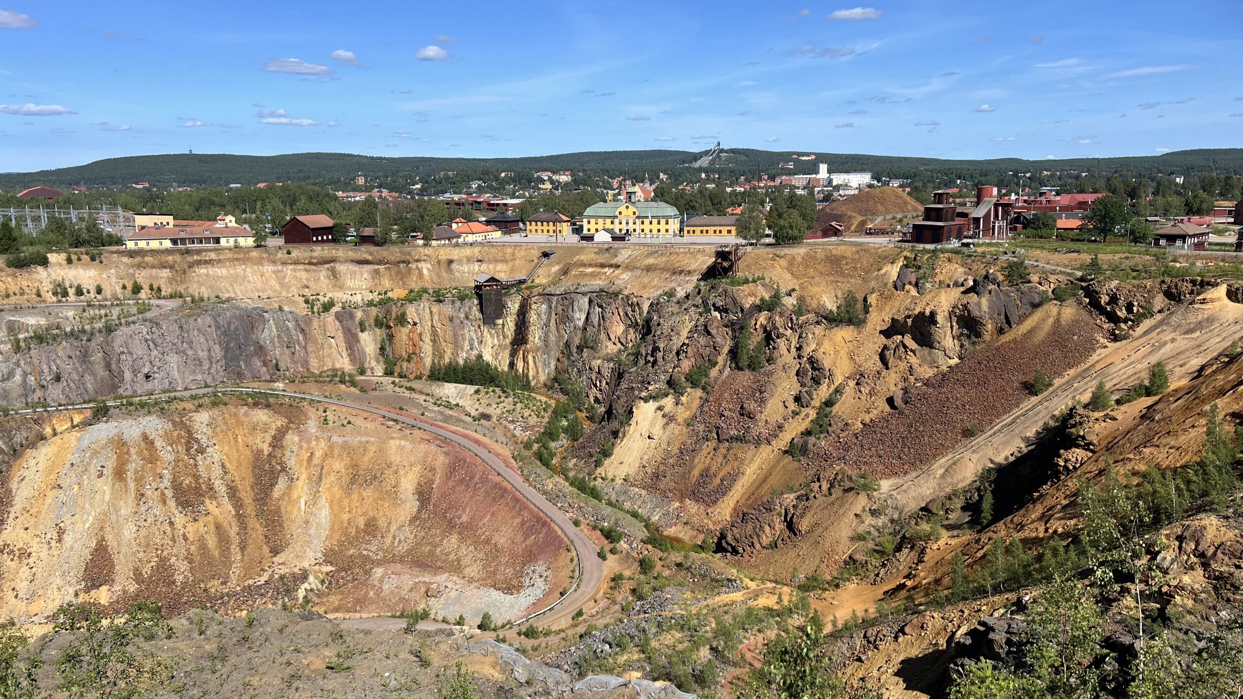 Falu Gruva, eine Kupfermine in Falun, Schweden
