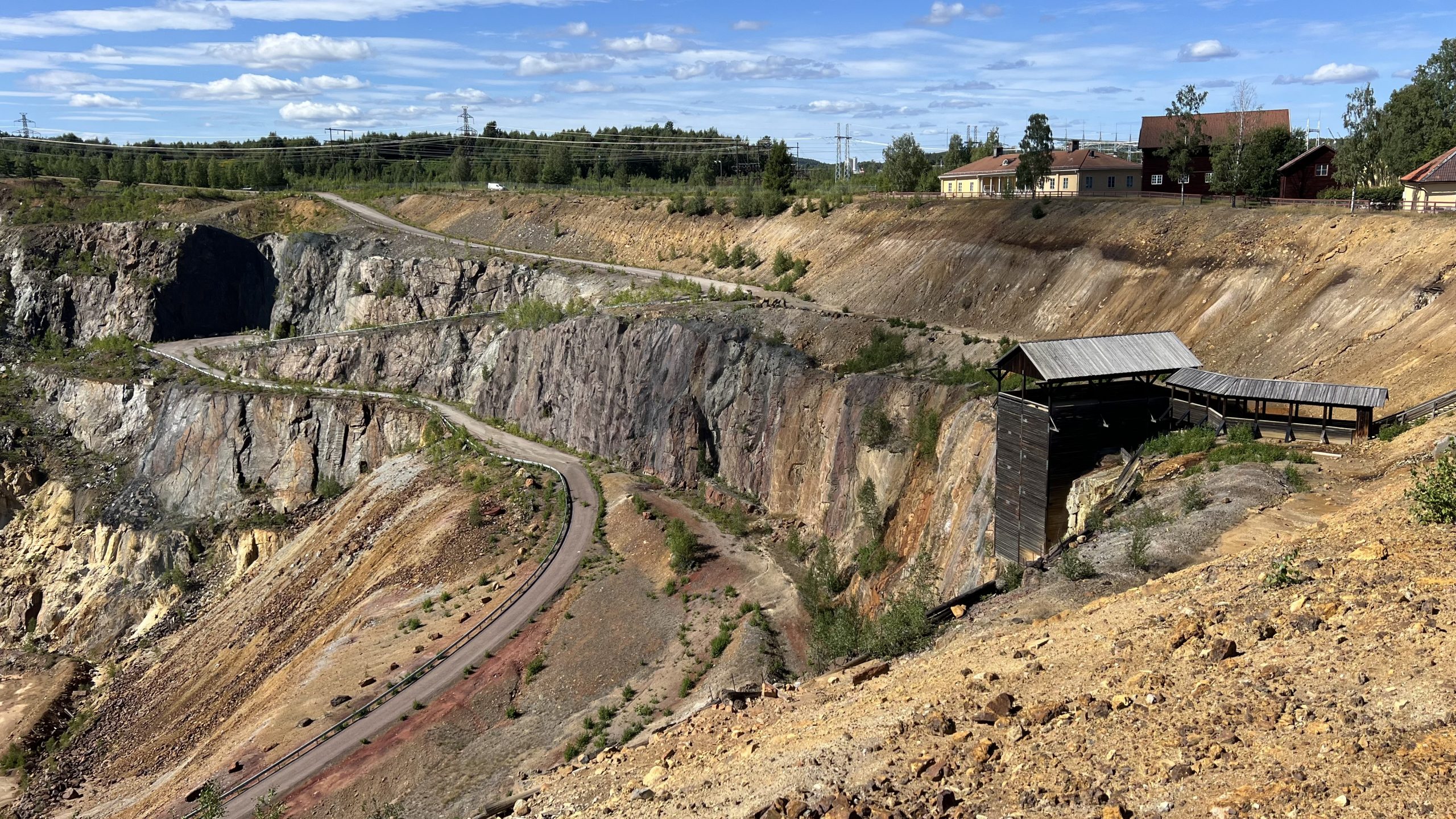 Falu Gruva, eine Kupfermine in Falun, Schweden