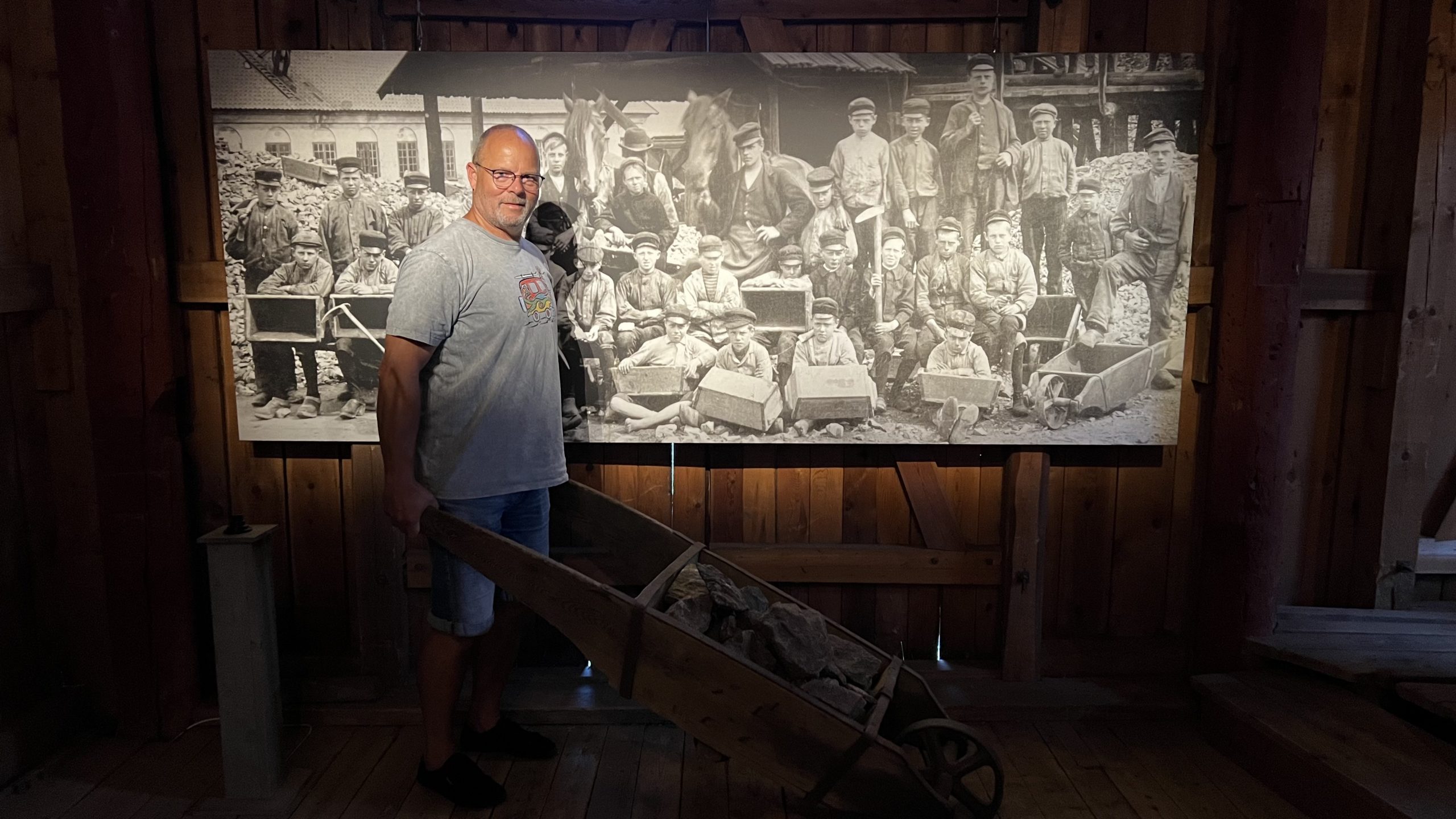 Falu Gruva, eine Kupfermine in Falun, Schweden