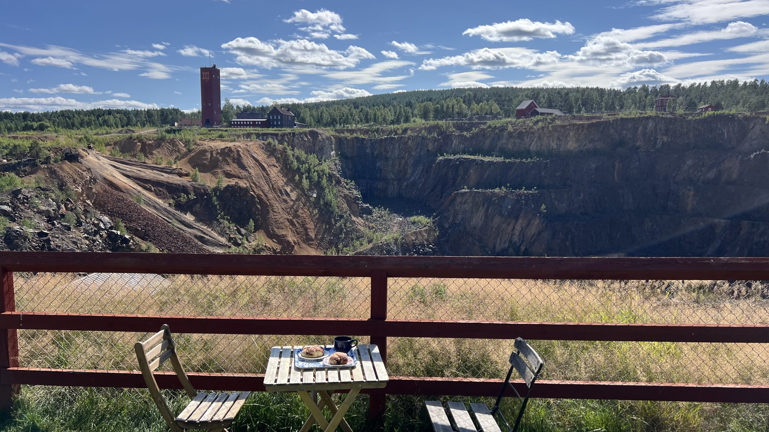 Falu Gruva, eine Kupfermine in Falun, Schweden