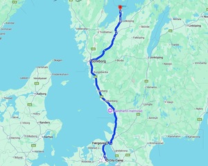 Tagesroute mit dem Wohnmobil in Südschweden