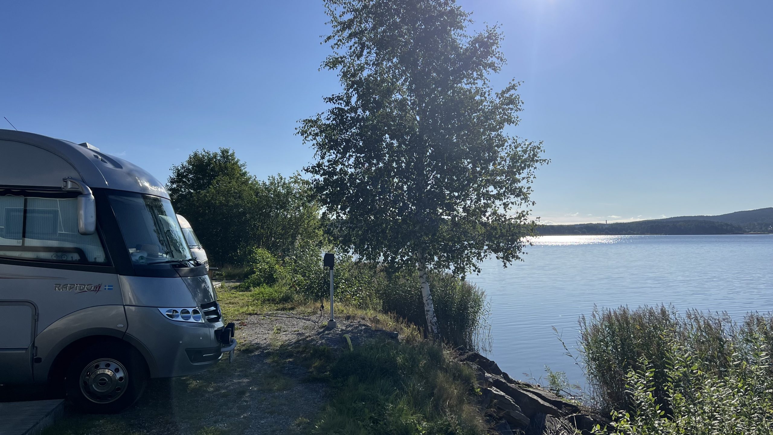 Wohnmobilstellplatz in Schweden