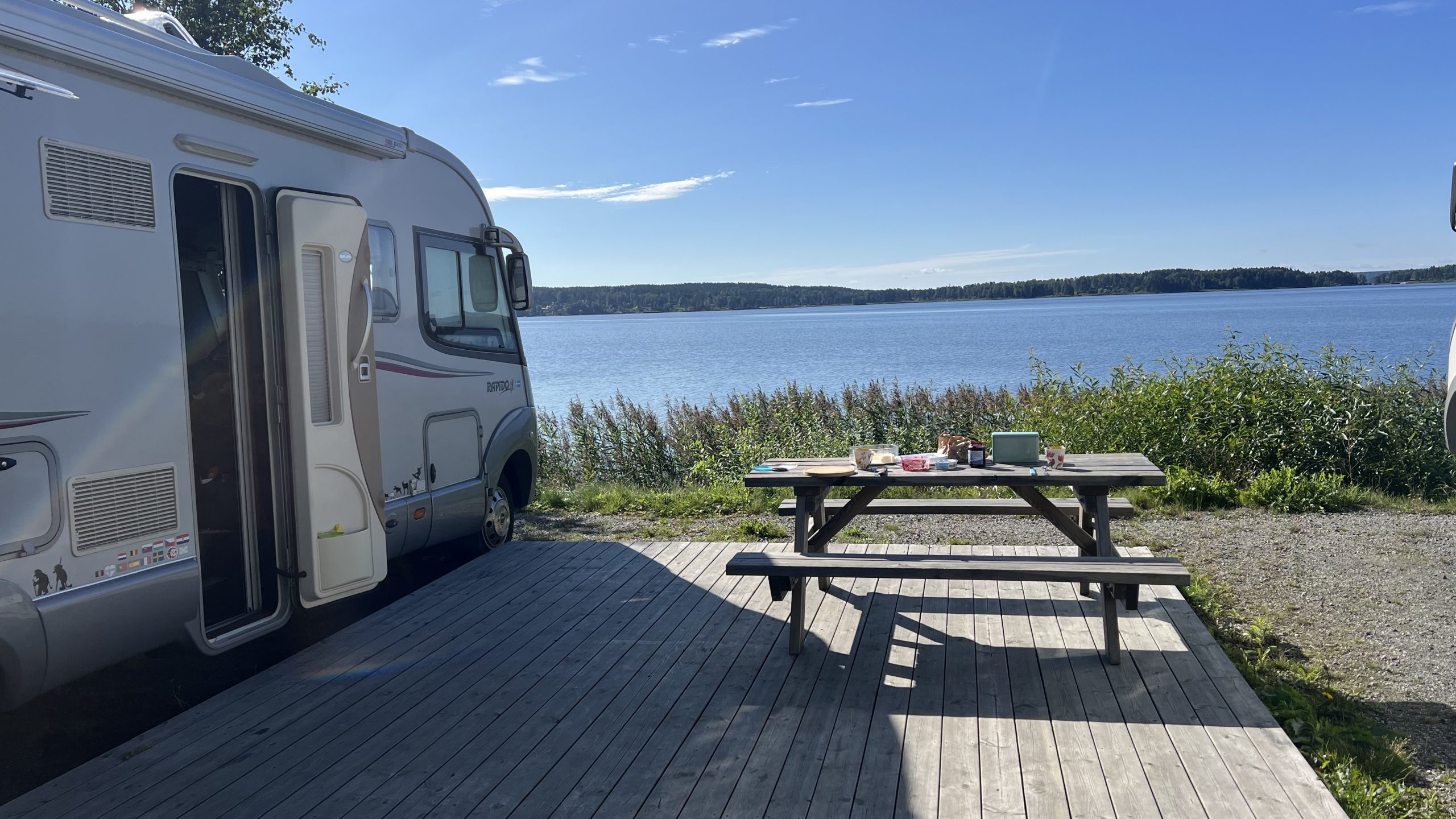 Wohnmobilstellplatz in Schweden