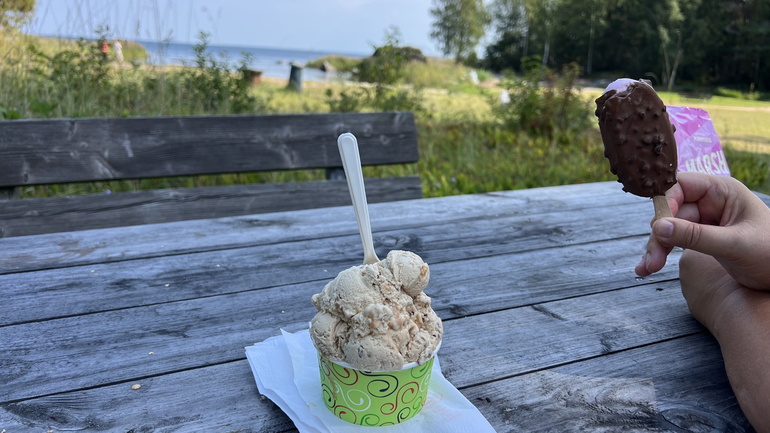 Eisessen in Schweden