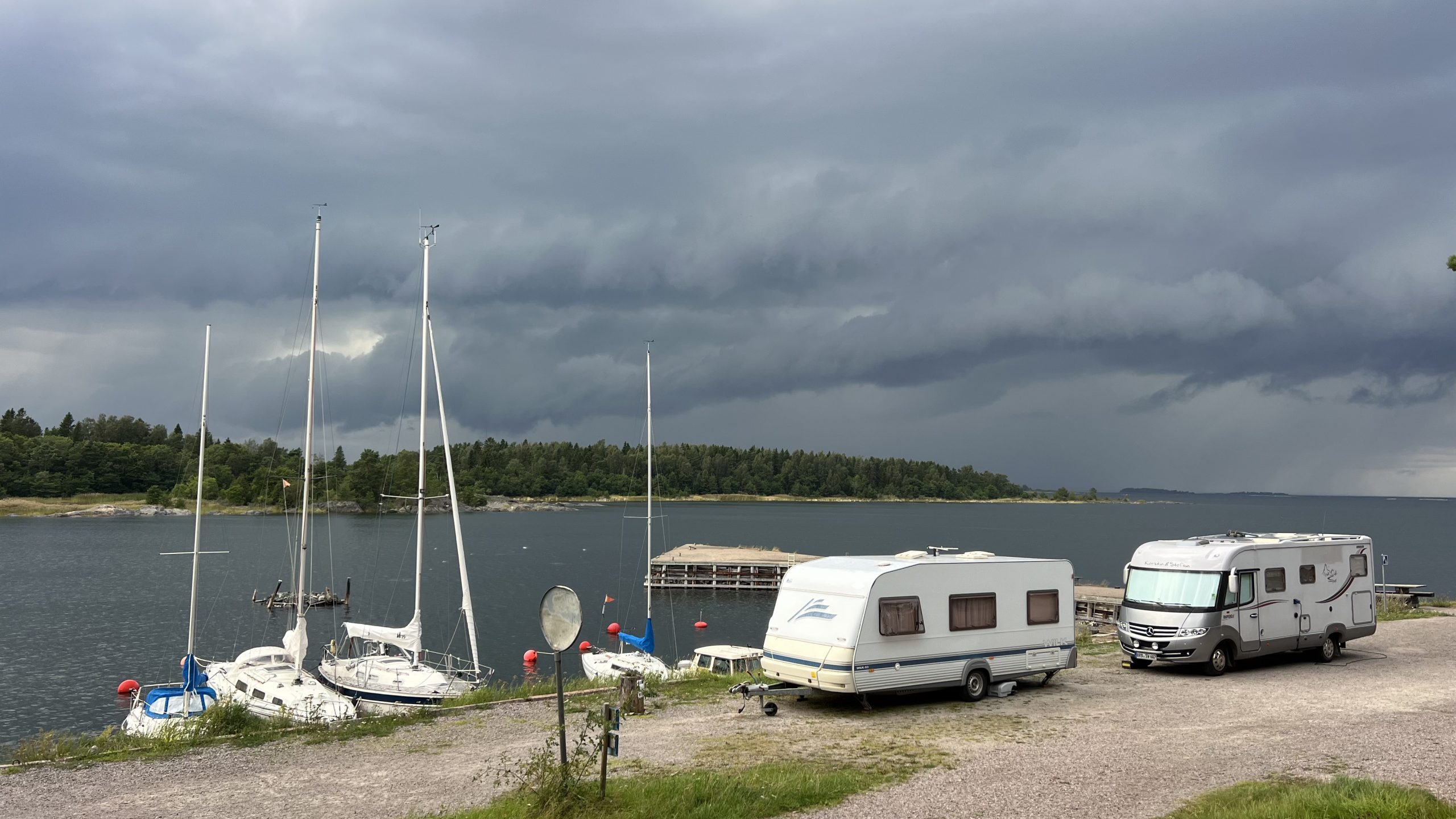 Unwetter an der Ostsee, Schweden