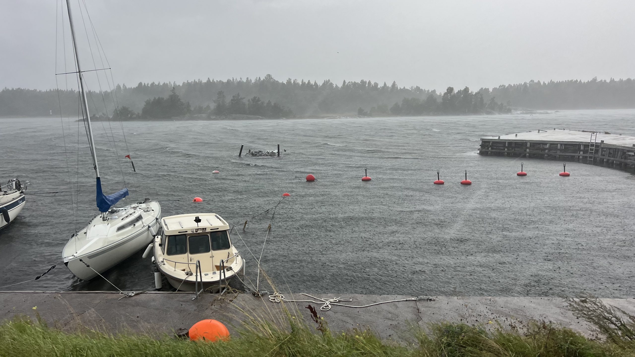 Unwetter an der Ostsee, Schweden