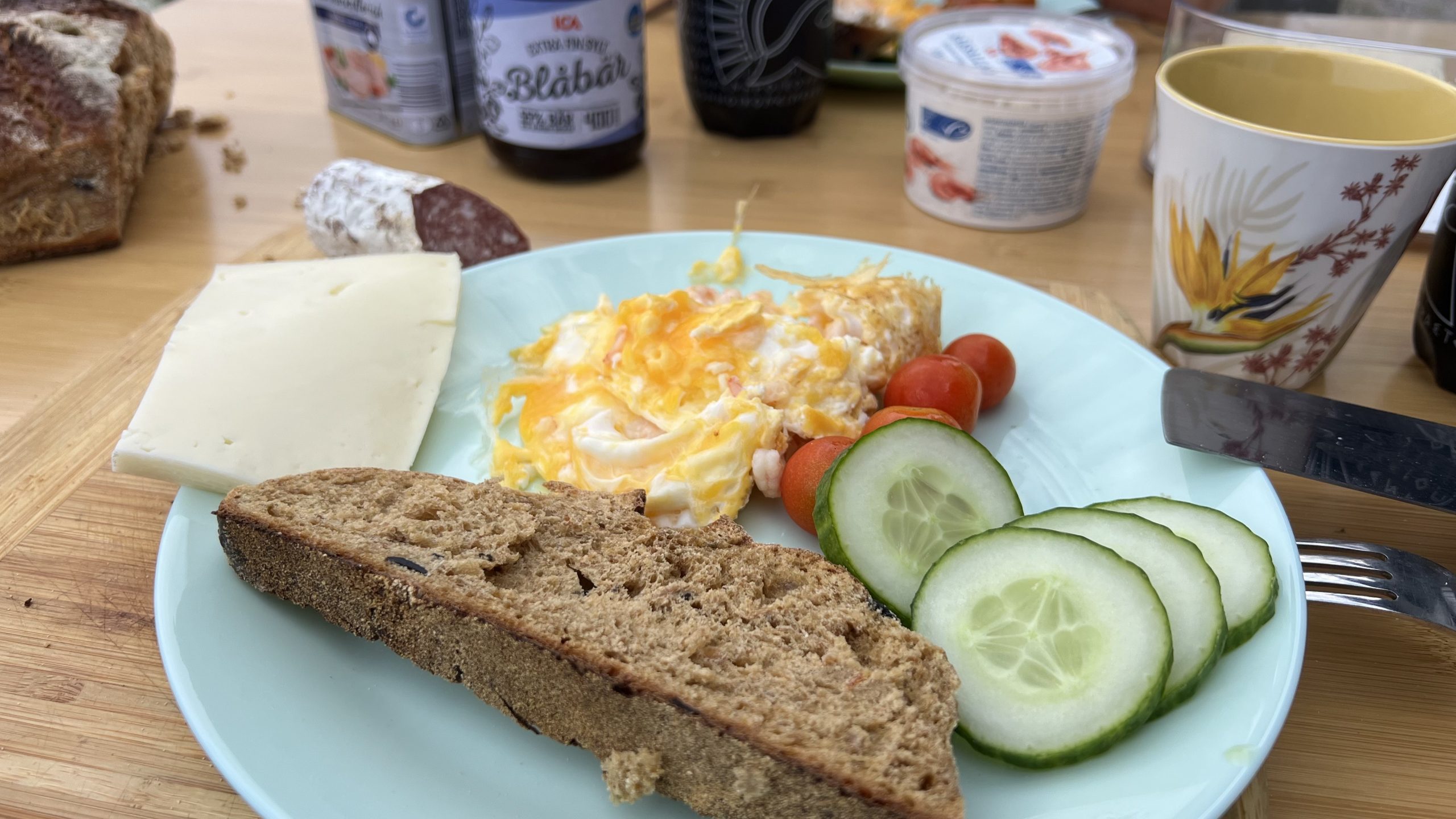 Wohnmobil Frühstück Schweden