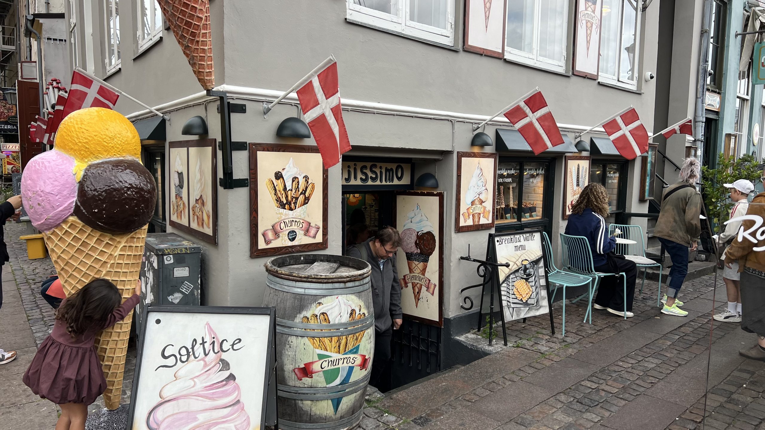 Dänisches Eis in Kopenhagen