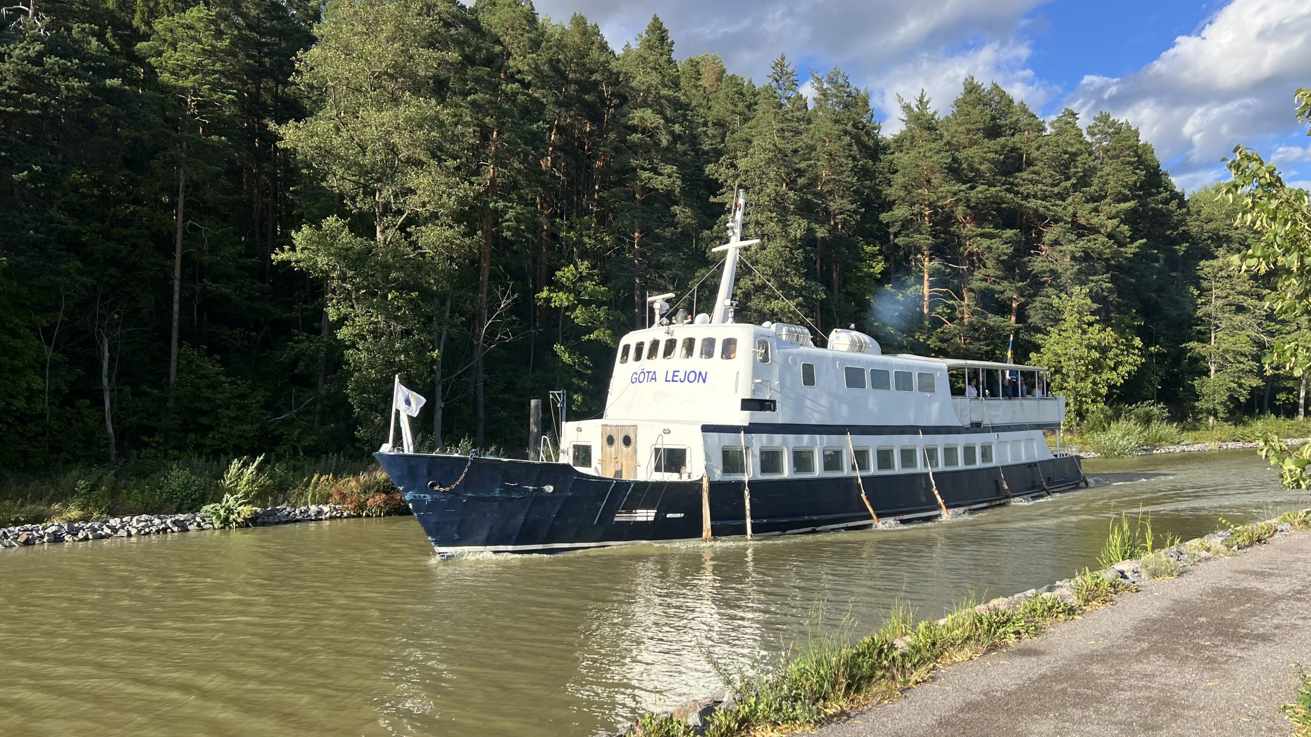 Schiff auf dem Götakanal