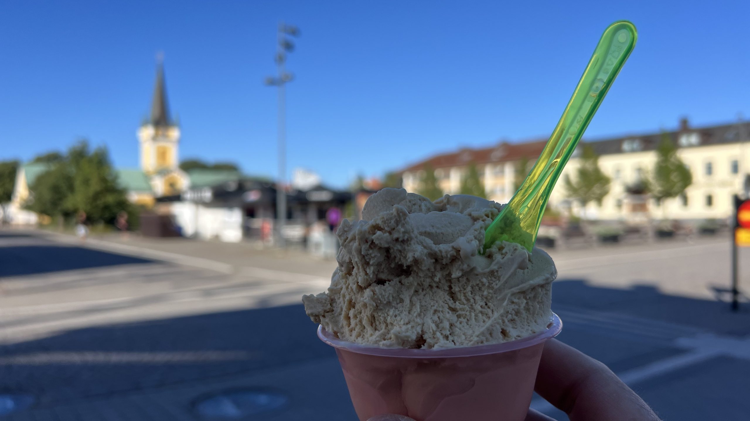 Eis essen in Borgholm