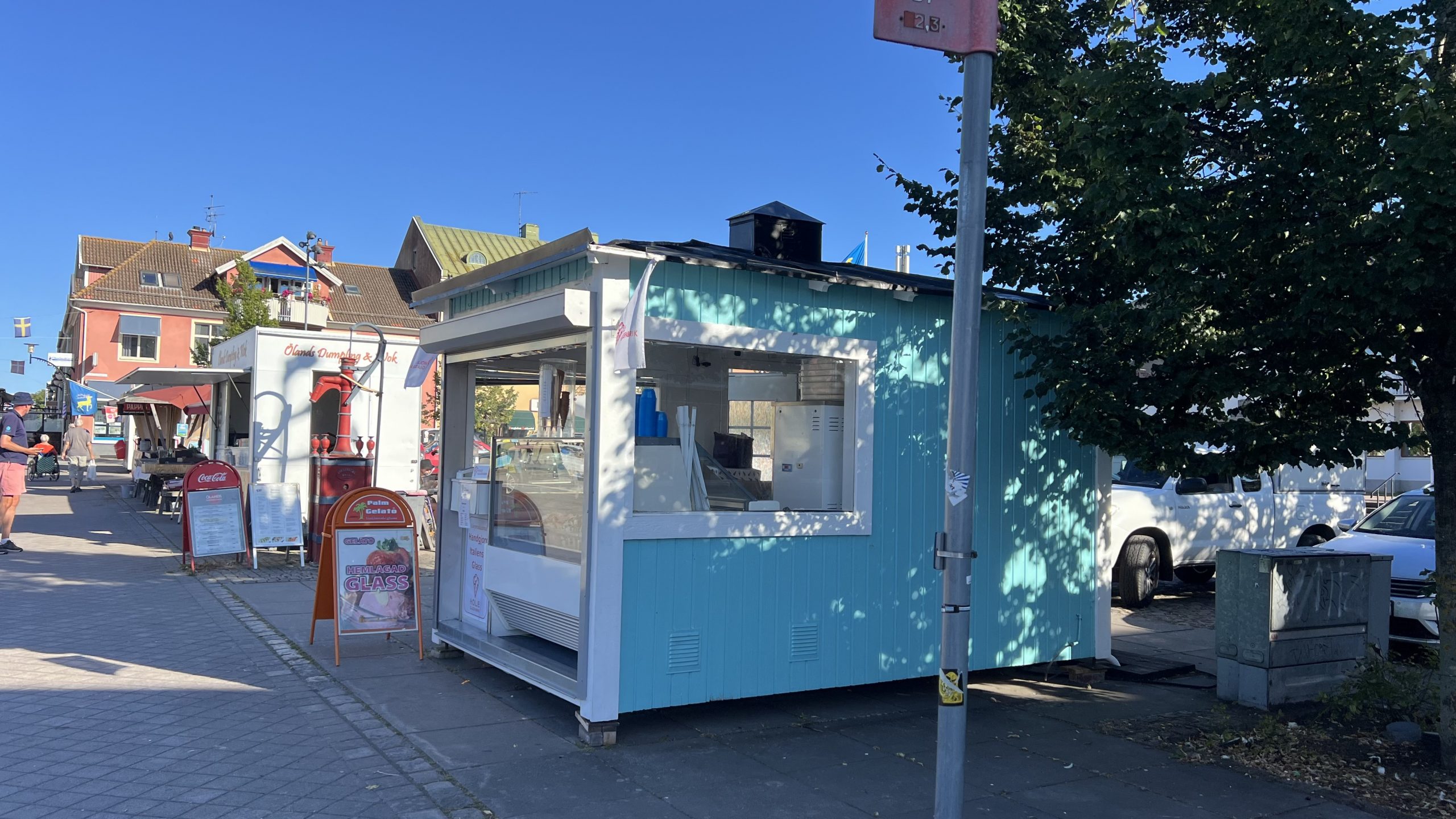 Eis essen in Borgholm