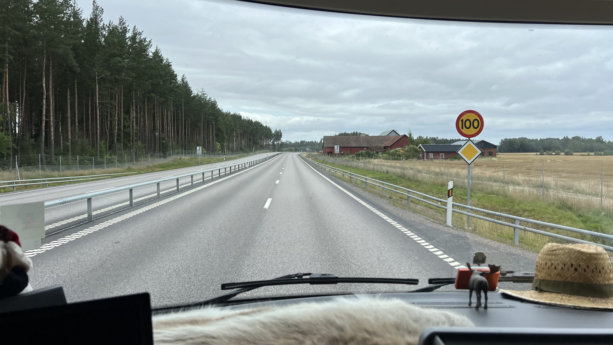 Landstraße Schweden mit dem Wohnmobil