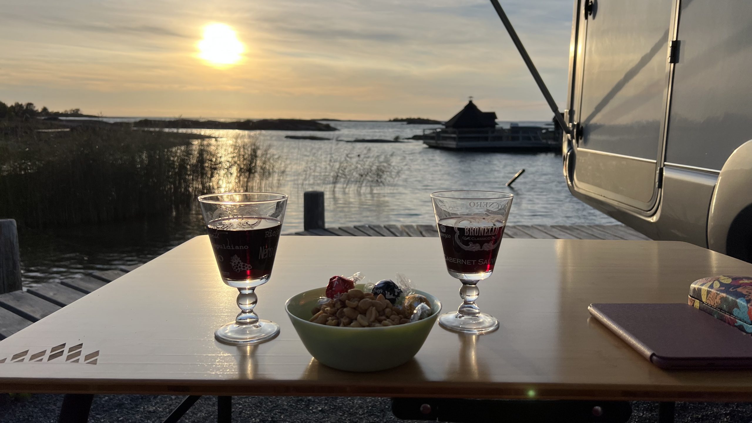 Schweden mit dem Wohnmobil Sonnenuntergang