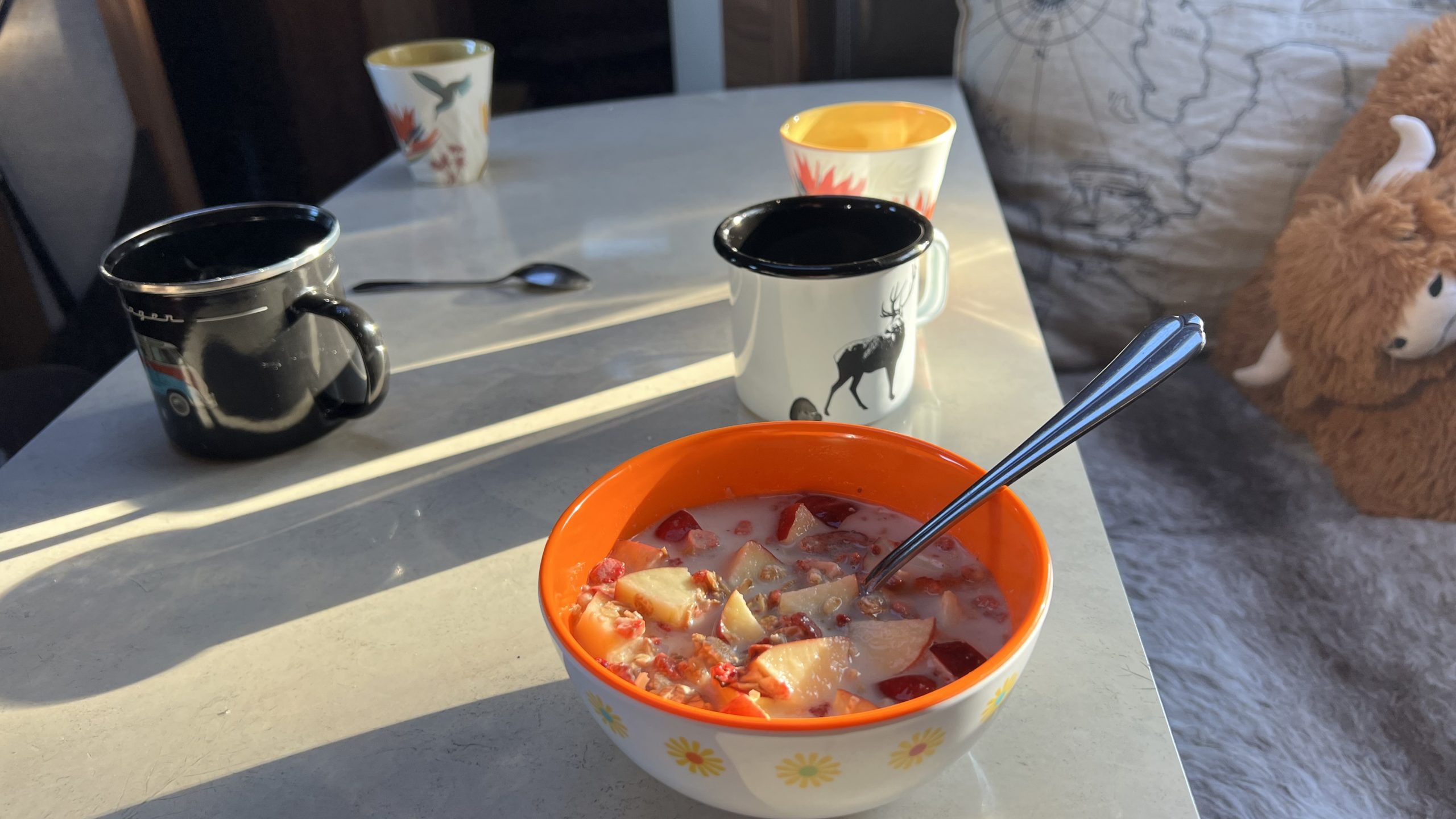 Frühstück Womo Schweden