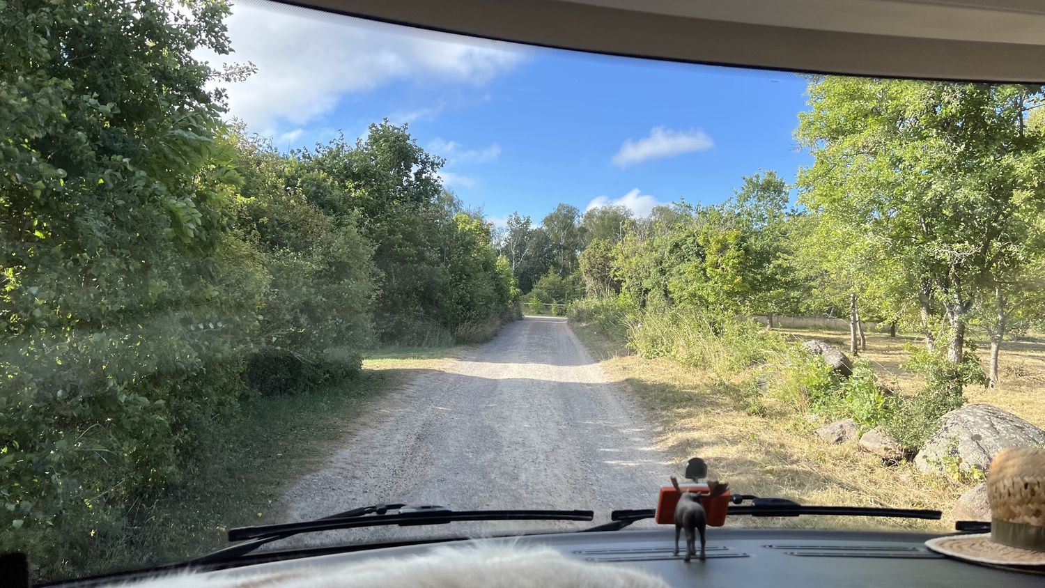 Schotterpiste in Schweden