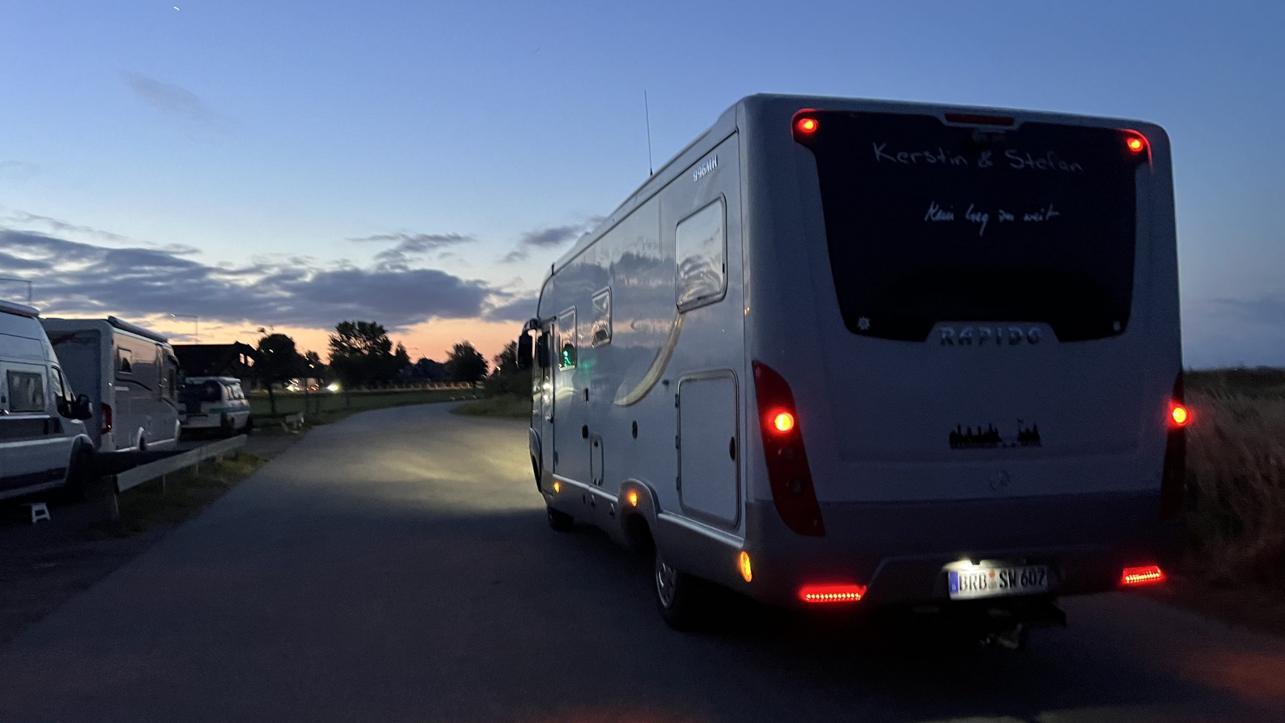 Morgens mit dem Wohnmobil in Schweden