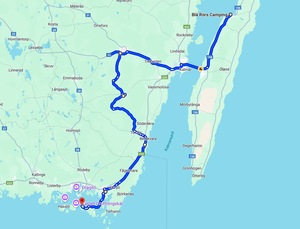 Tagesroute mit dem Wohnmobil in Südschweden