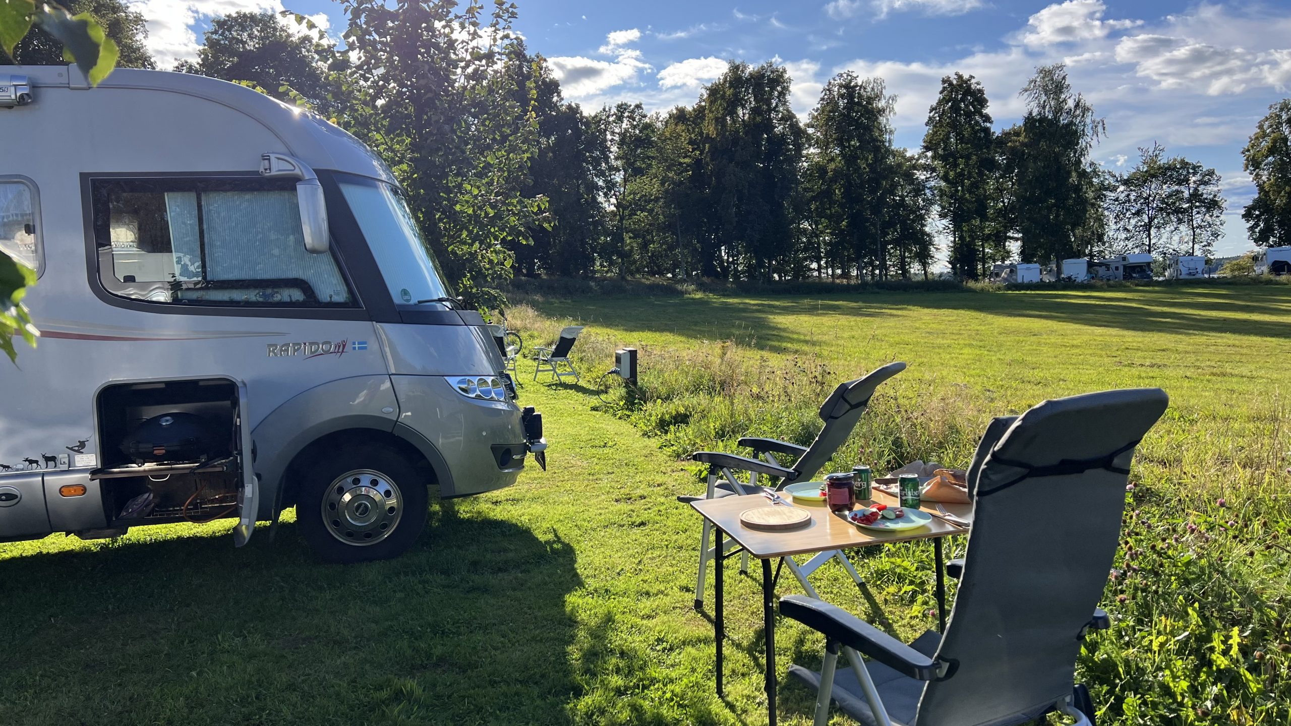 mit dem Wohnmobil in Schweden, Abendbrot