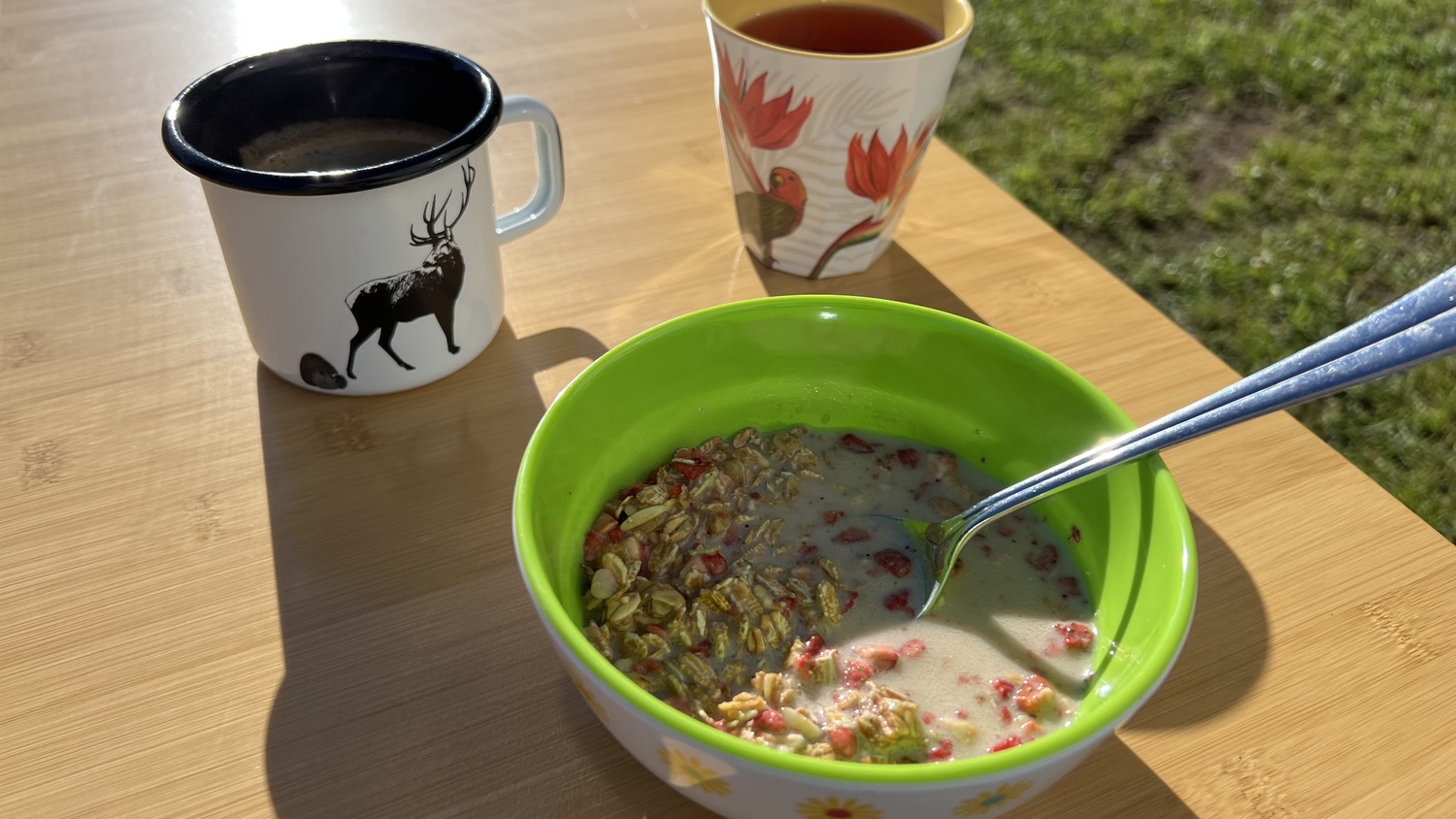 Wohnmobil in Schweden, Frühstück