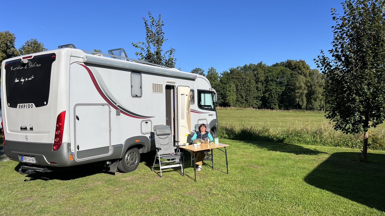 Wohnmobil in Schweden, Frühstück
