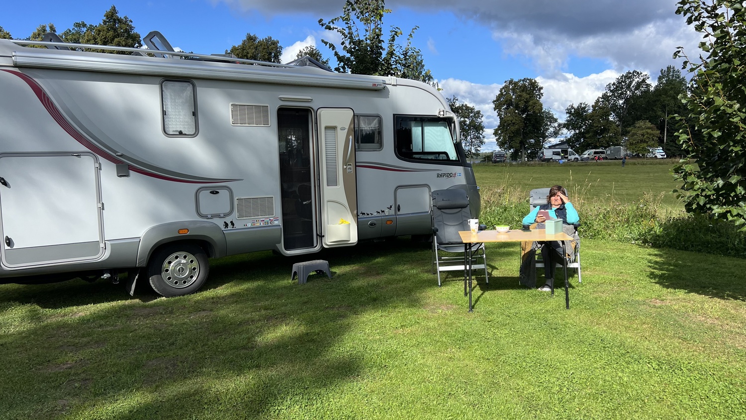 Wohnmobil in Schweden, Frühstück