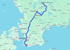 Tagesroute mit dem Wohnmobil in Südschweden