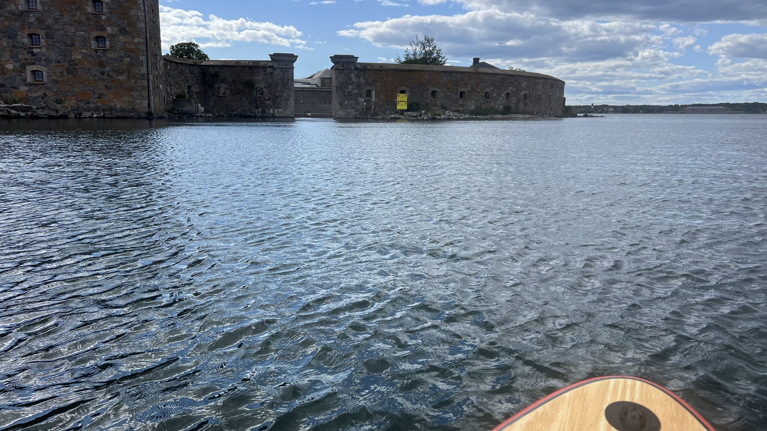 mit dem SUP vor Karlskrona, Schweden