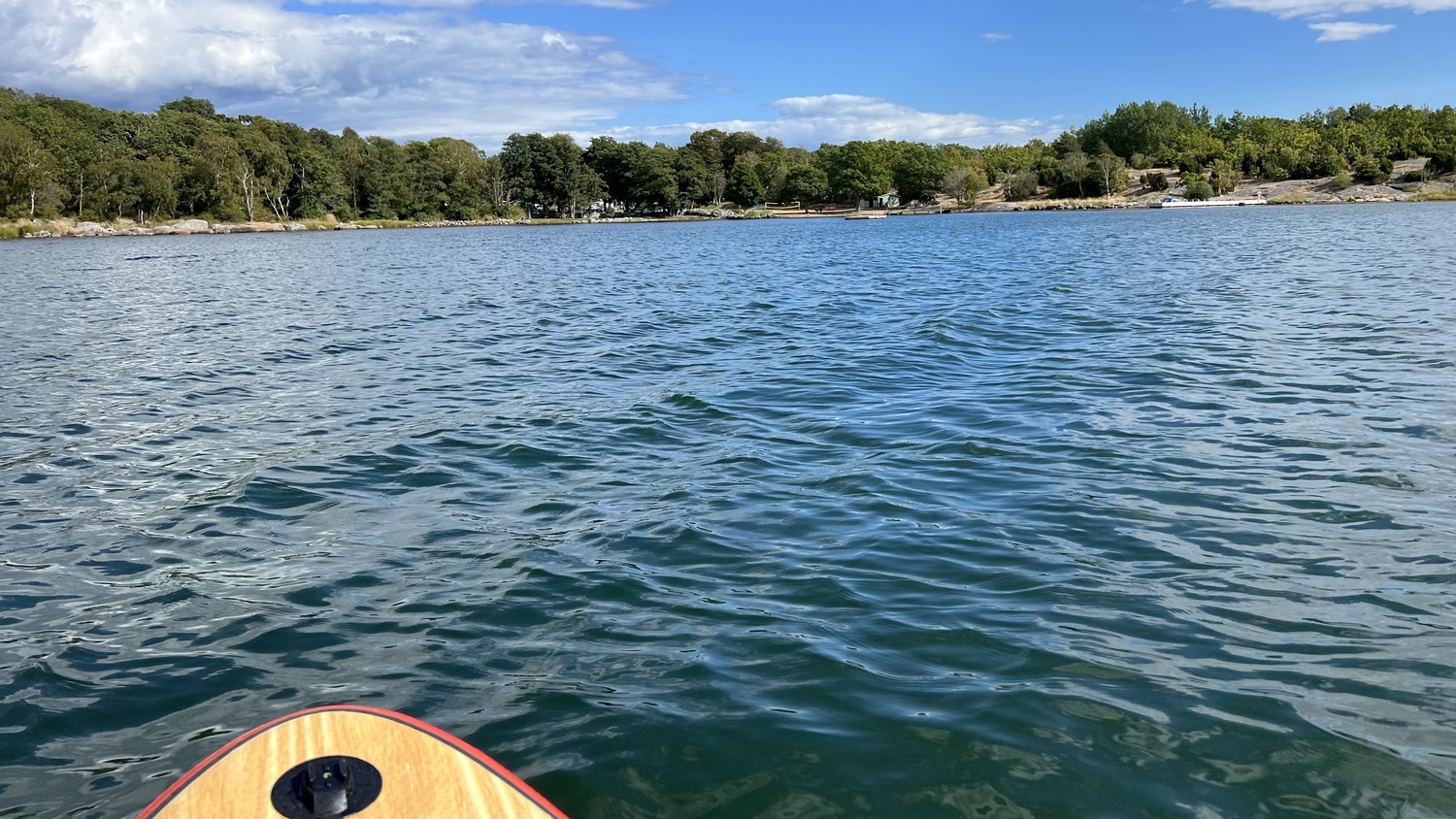 mit dem SUP vor Karlskrona, Schweden