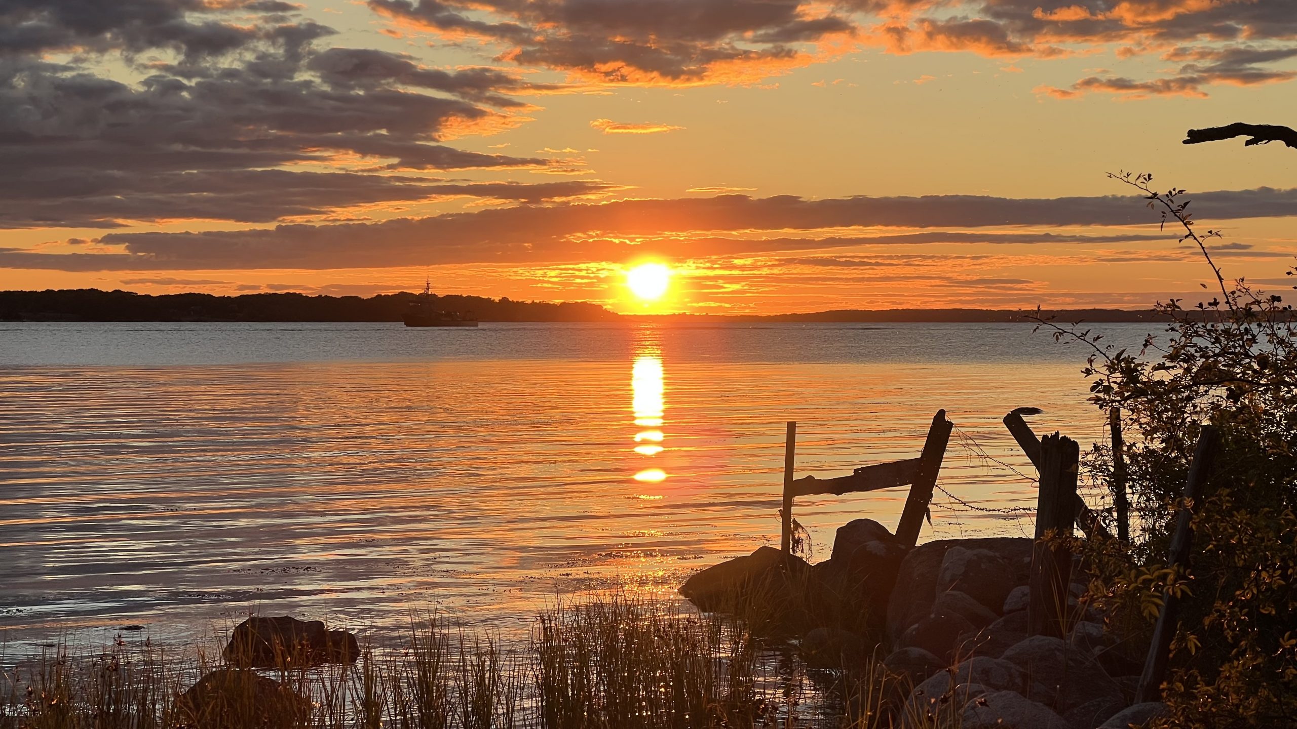 Sonnenuntergang bei Karlskrona in Schweden
