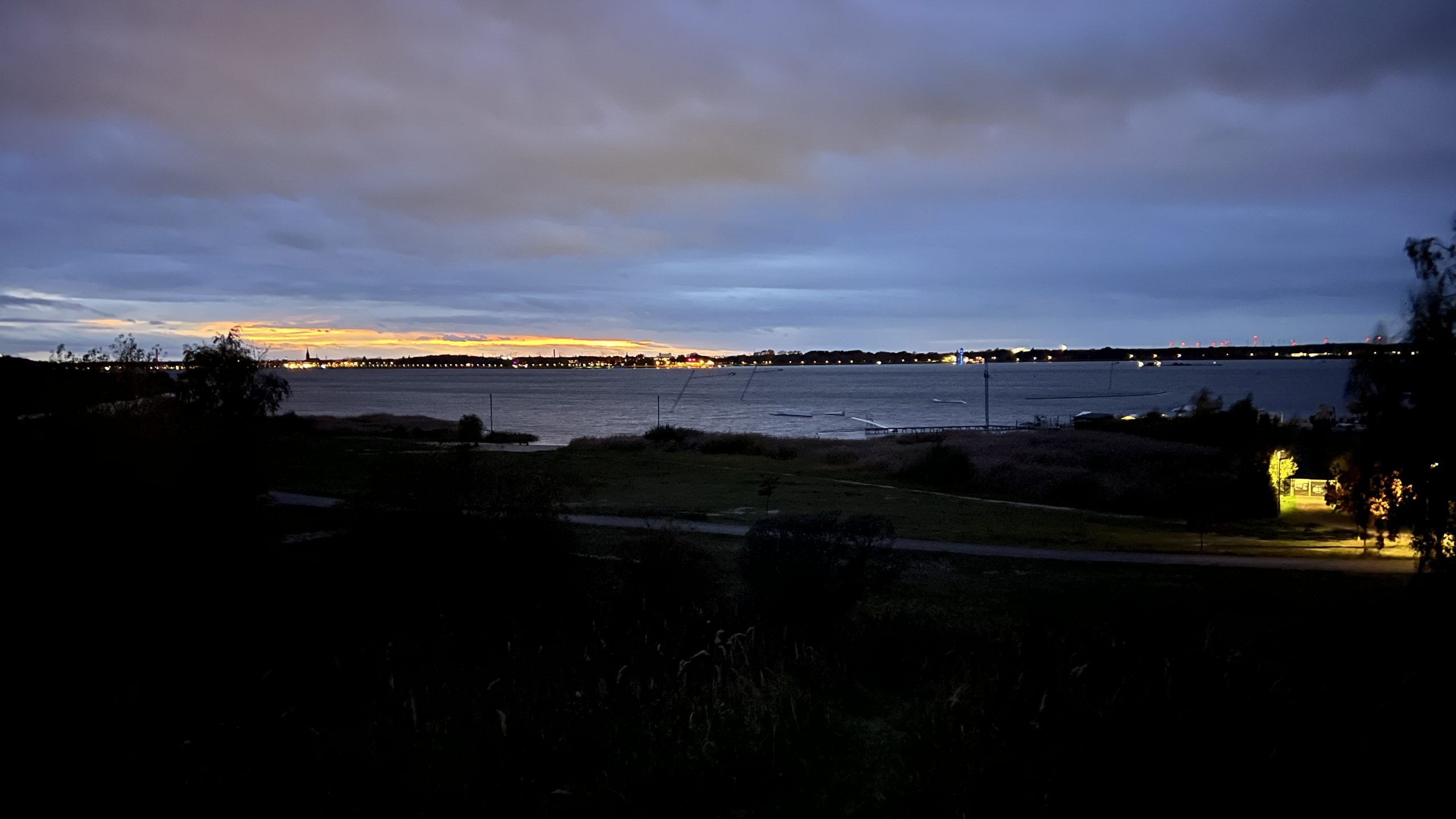 Abend großer Goitzschesee