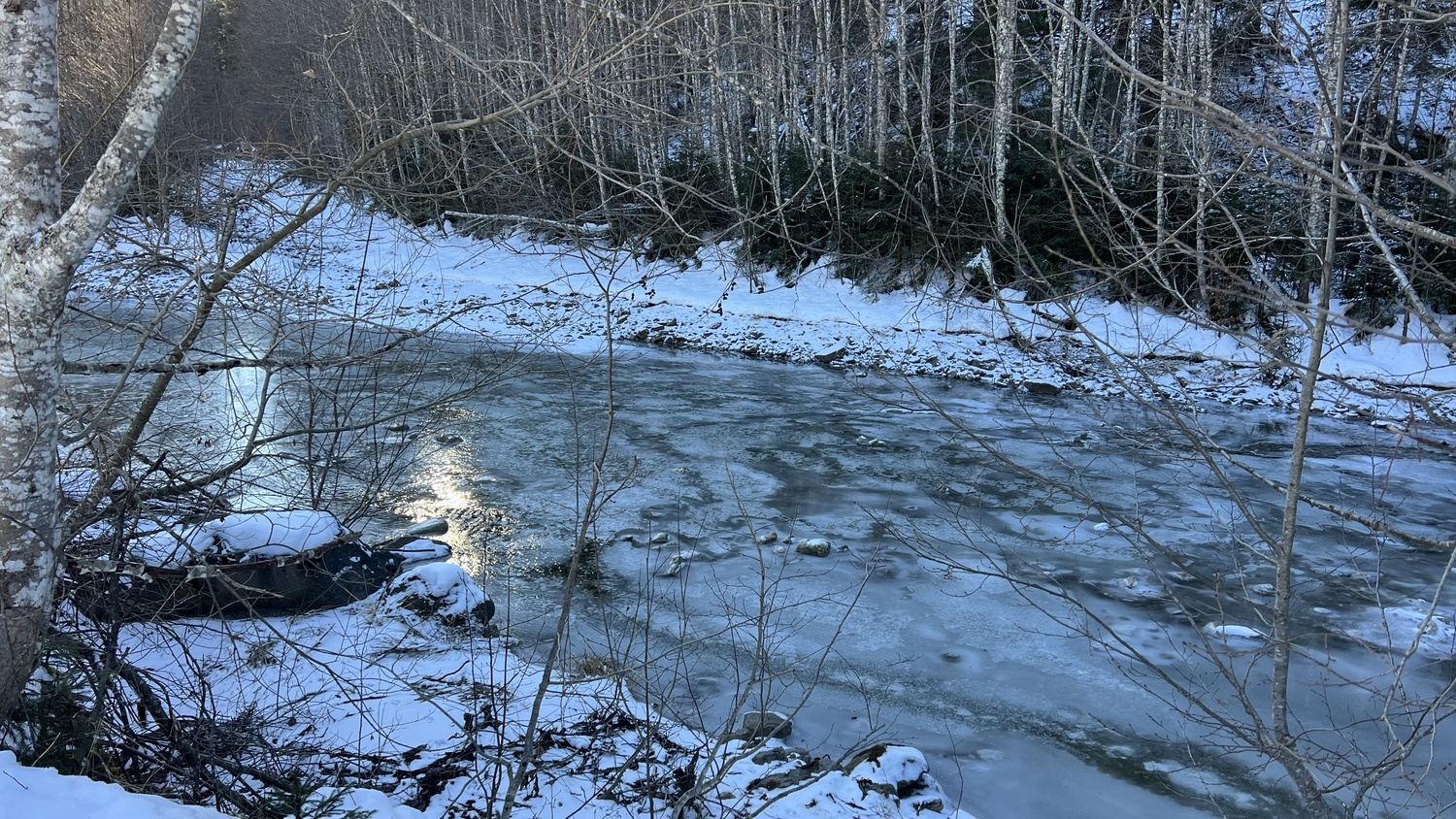 der Bolgenach im Winter